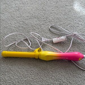 Beachwaver B1 Pink and Yellow Curling Wand